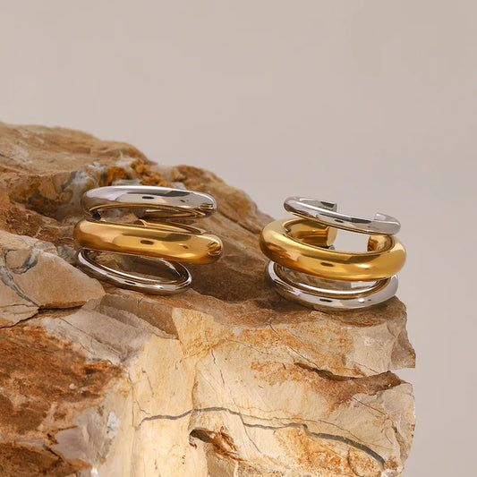 Silver Gold Ear Cuffs