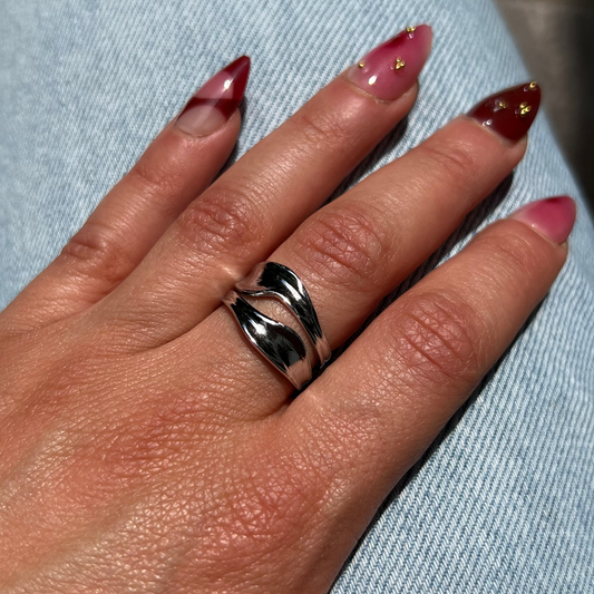 Geometric Silver Ring
