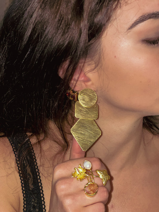 Gold Geometric Earrings