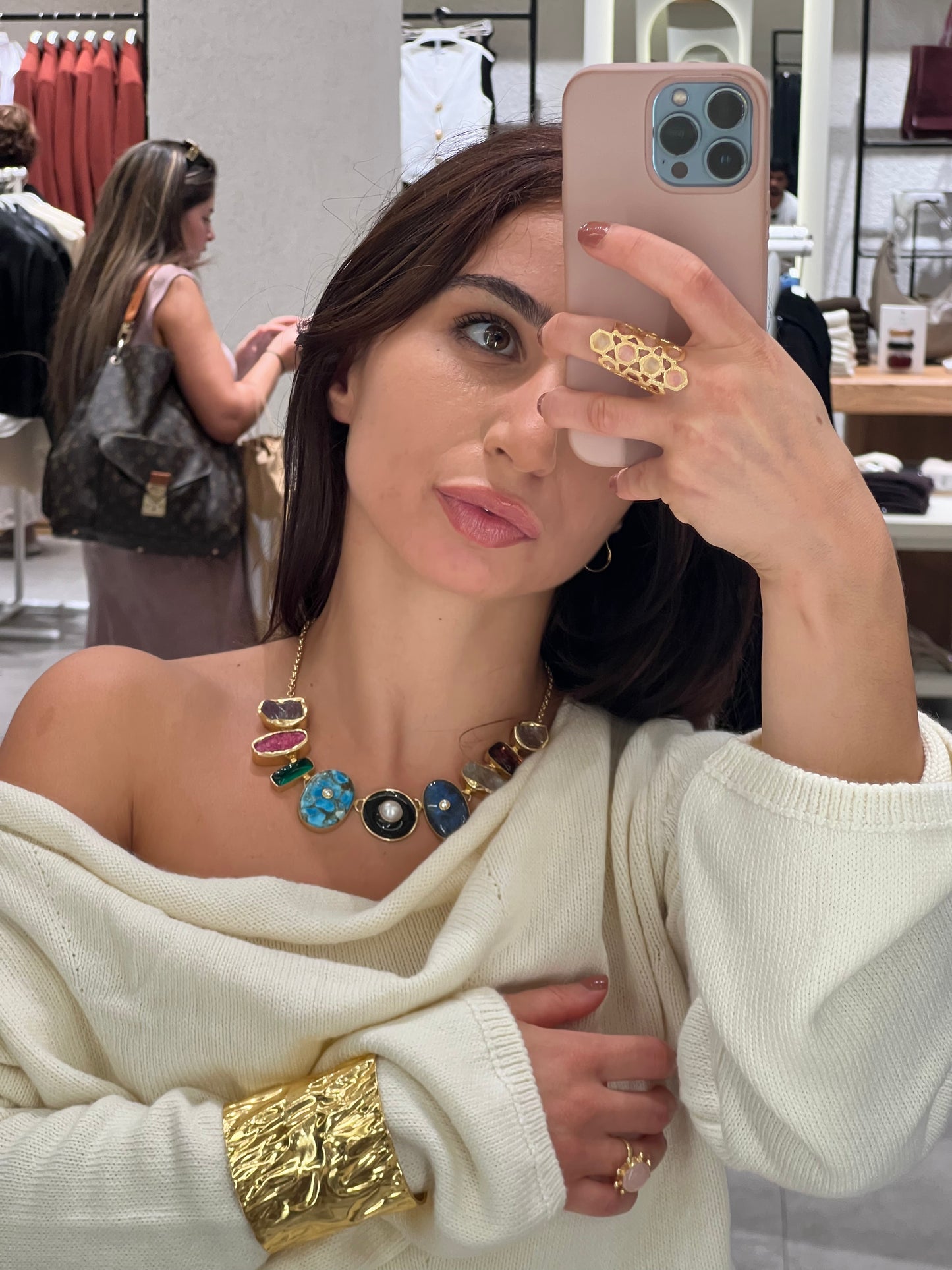 Gold Statement Bangle