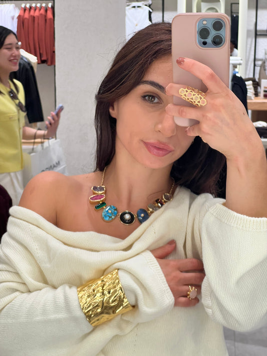 Gold Statement Bangle