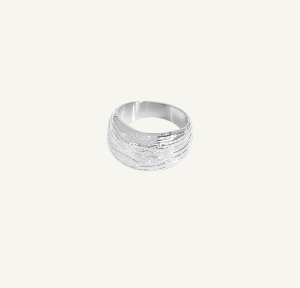 Textured Silver Ring