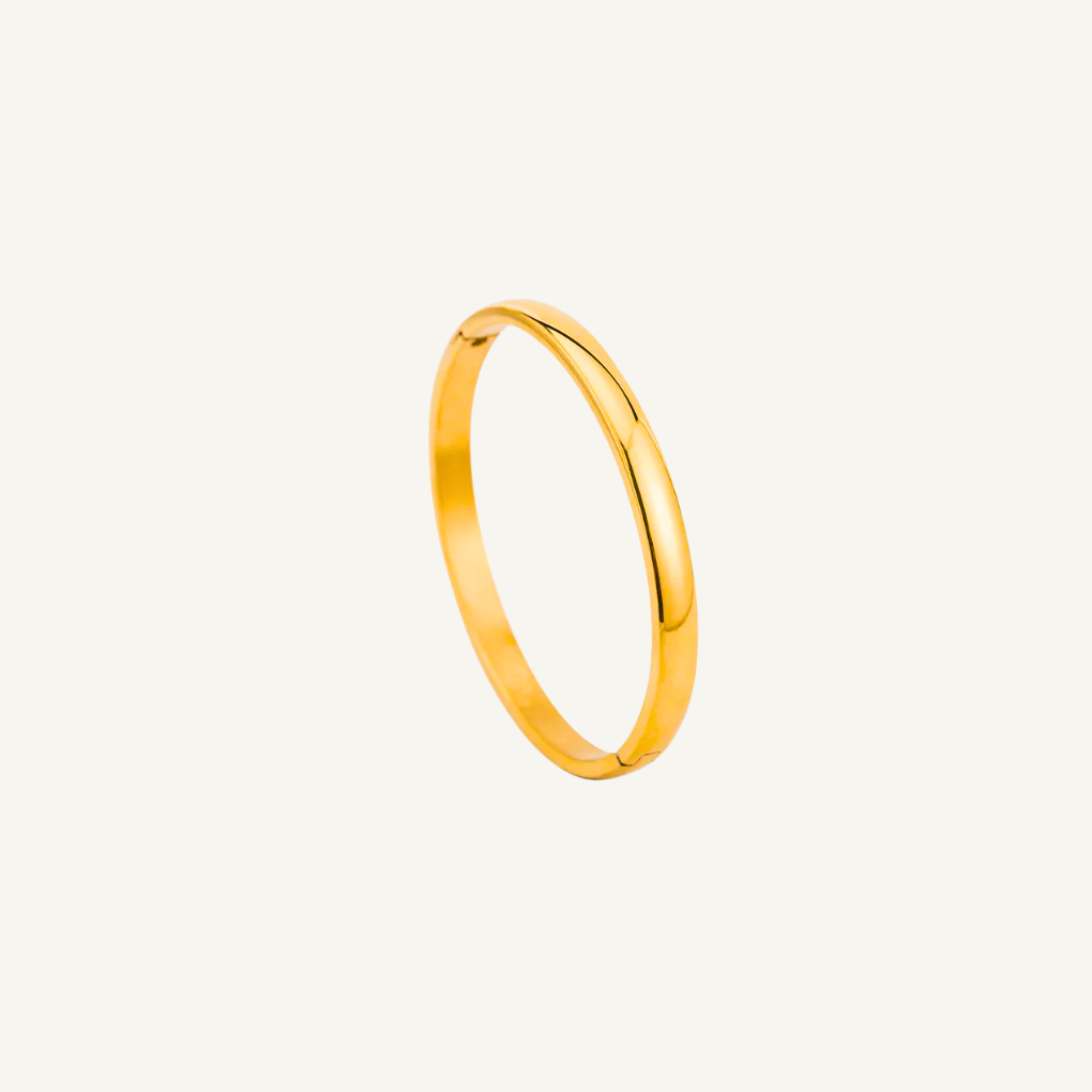 Gold Round Bangle