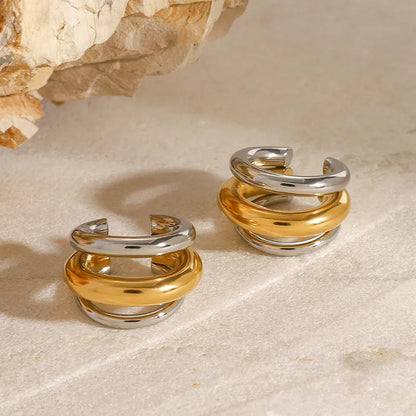 Silver Gold Ear Cuffs
