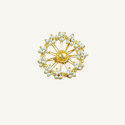 Gold and Pearls Ring