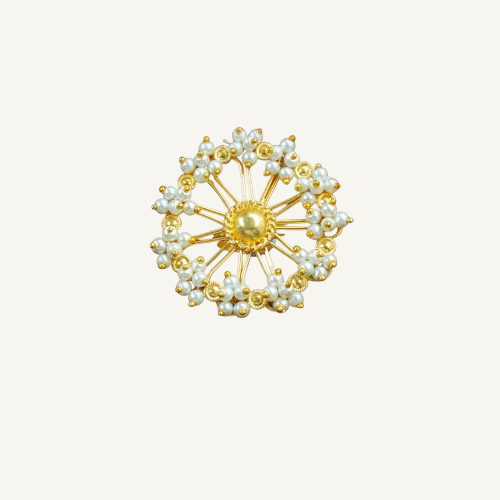 Gold and Pearls Ring