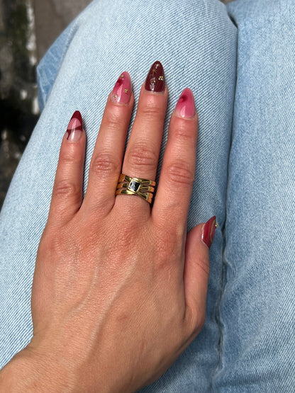 Black Stone Ring