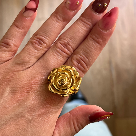 Gold Rose Ring