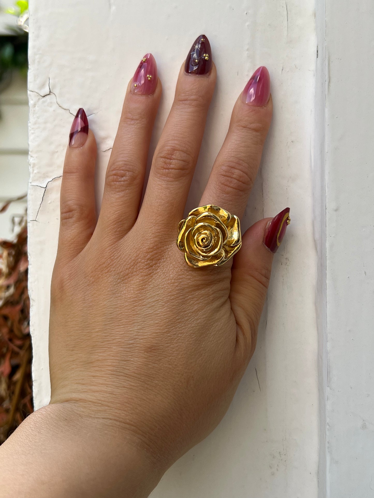 Gold Rose Ring