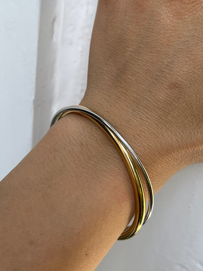 Gold Silver Bangle