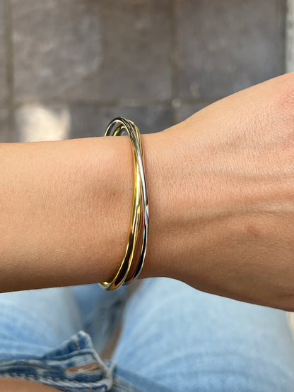 Gold Silver Bangle