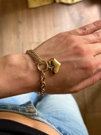 Heart Gold Bracelet
