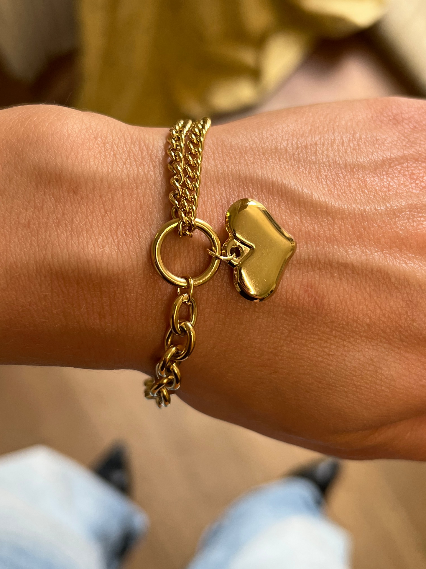 Heart Gold Bracelet