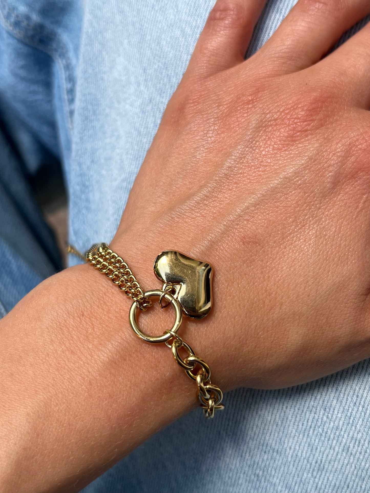 Heart Gold Bracelet
