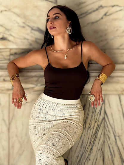 Teardrop Pearl Gold Necklace
