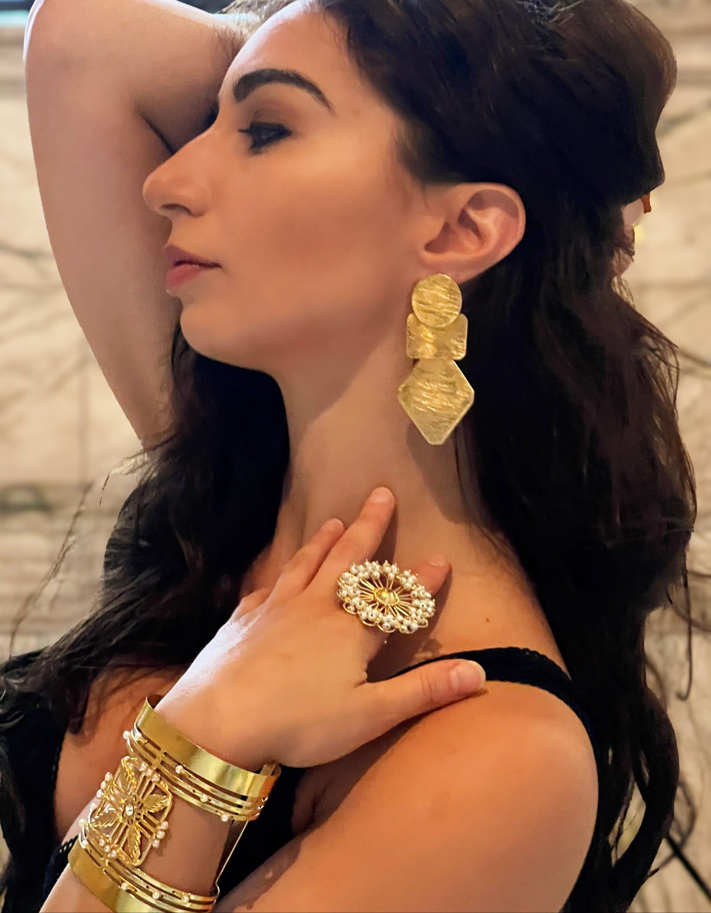 Gold Geometric Earrings
