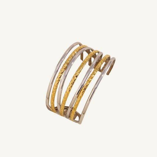 Gold Silver Bangle