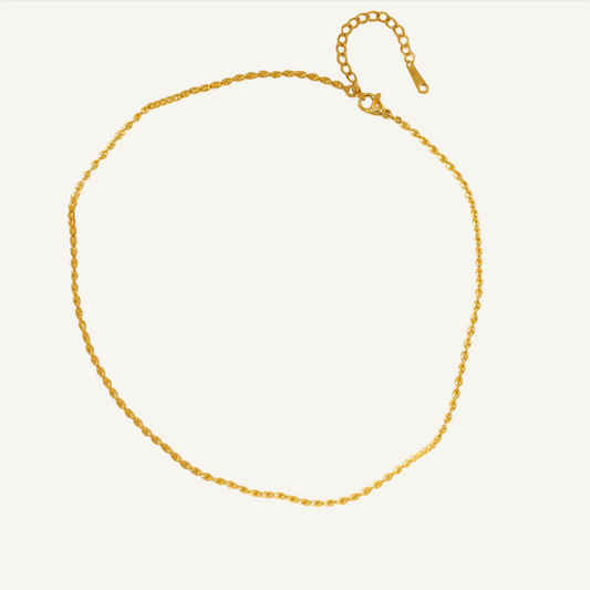 Rice Bead Gold Chain