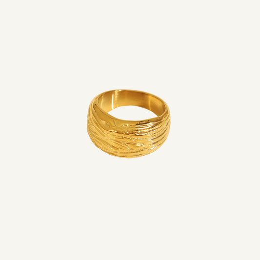 Textured Gold Ring