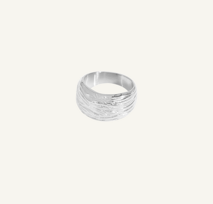 Textured Silver Ring