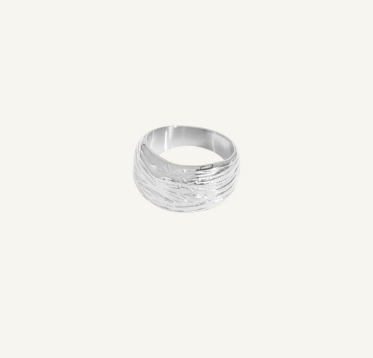 Textured Silver Ring