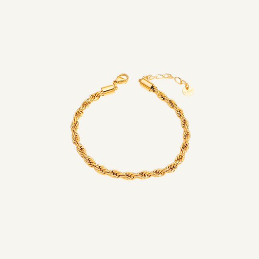Rope Chain Gold Bracelet