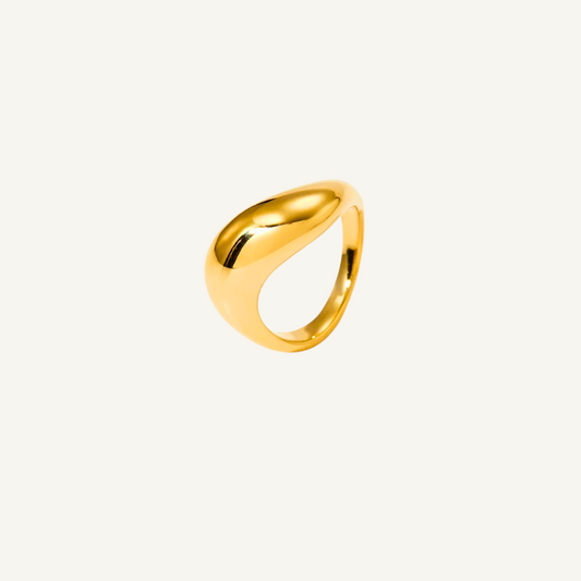 Geometric Gold Ring