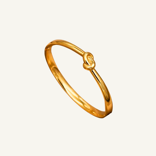 Knot Gold Bangle