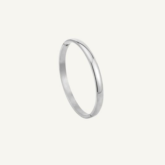 Silver Round Bangle