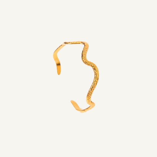 Geometric Gold Cuff Bracelet
