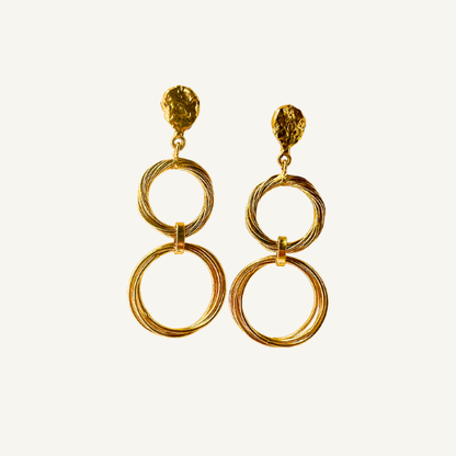 Gold Cirles Earrings