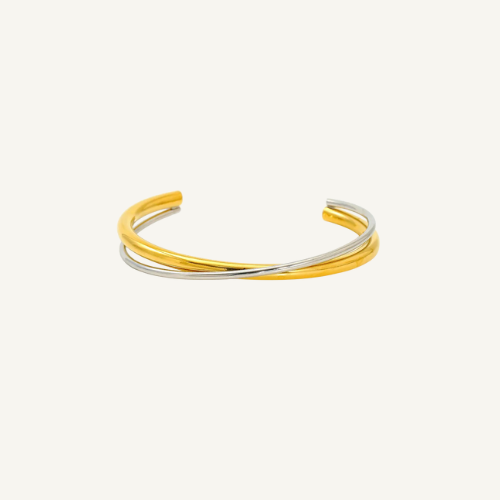 Gold Silver Bangle