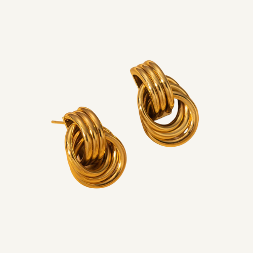 Gold Lace Earrings