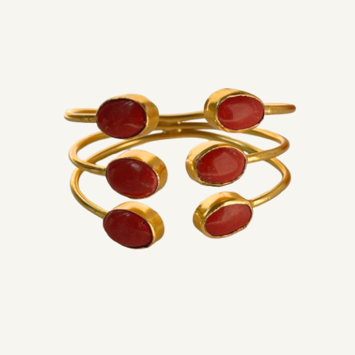 Red Gemstones Bangle