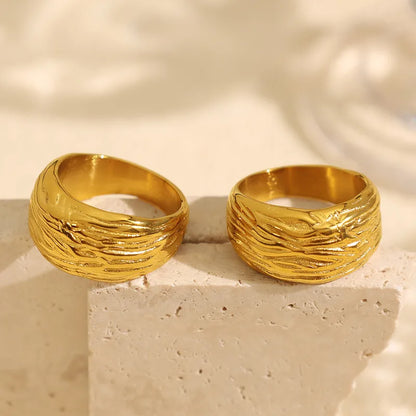 Textured Gold Ring