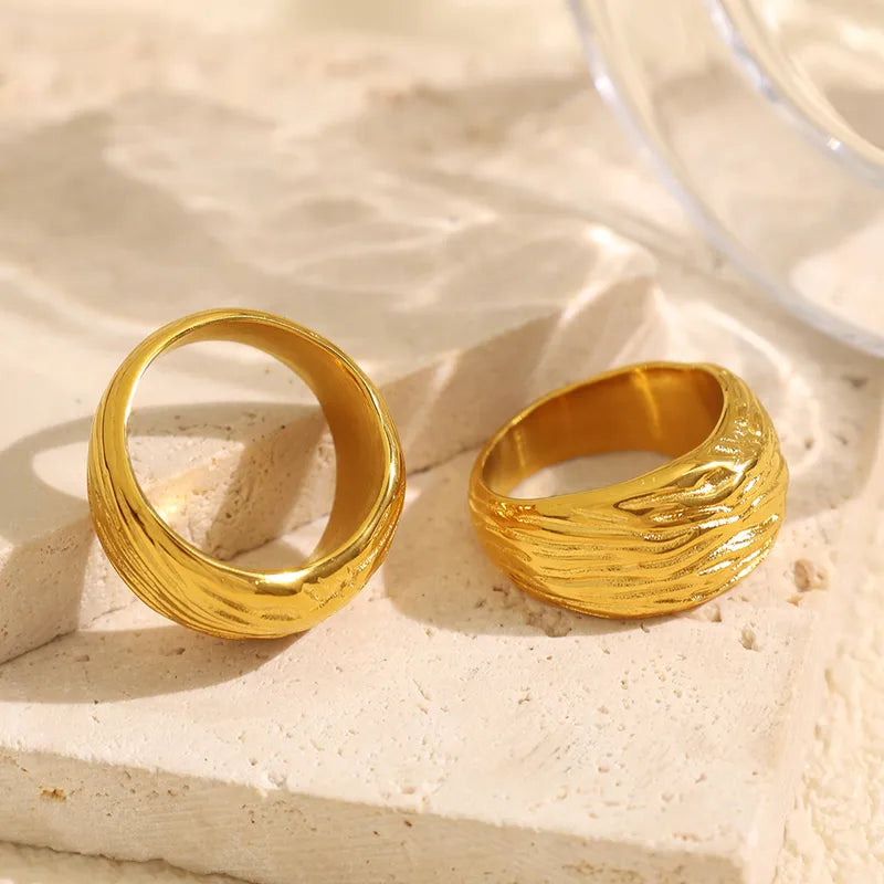 Textured Gold Ring