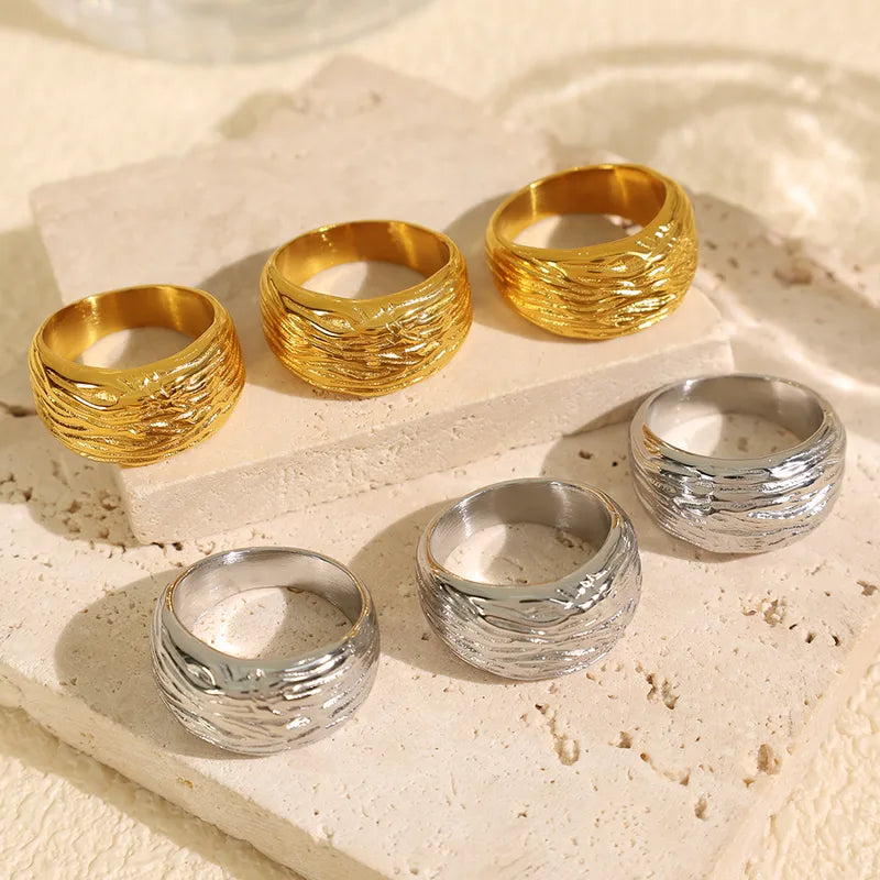 Textured Gold Ring