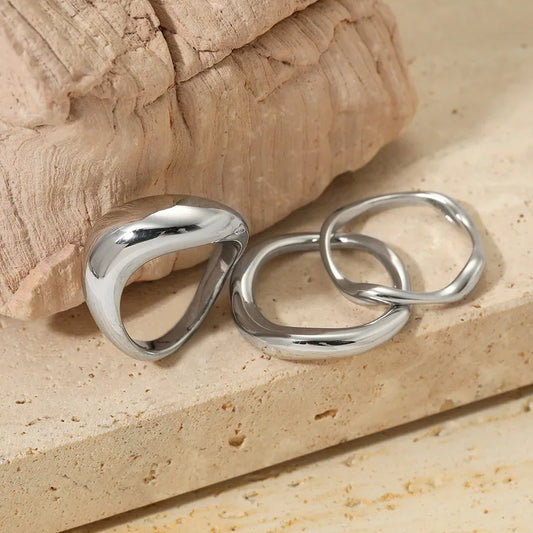 Geometric Silver Ring